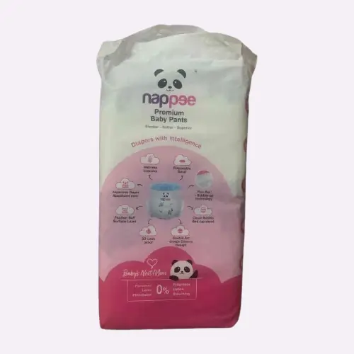 Photo 2 of 5 - ECOBABI - M Size (Pack of 56) Premium Cotton Disposable Diapers (PANT TYPE) - 6 to 11 Kgs | ECOBABI® Cotton Diapers for New Borns