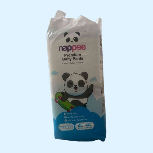 Photo 1 of 5 - ECOBABI - XL Size (Pack of 48) Premium Cotton Disposable Diapers (PANT TYPE) - 12 to 17 Kgs | ECOBABI® Cotton Diapers for New Borns