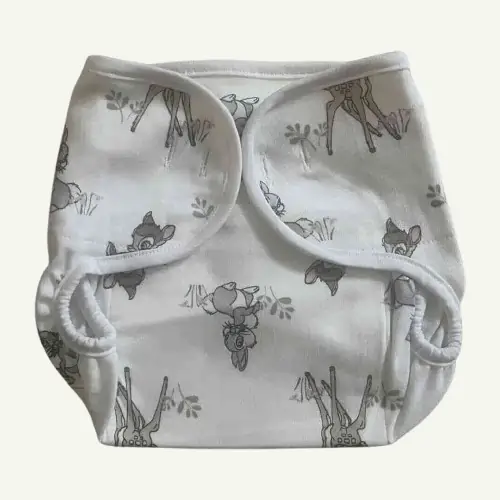 Photo 2 of 3 - ECOBABI - Cloth Reusable Diapers for Babies 6-12 months and 2 Pre-fold Inserts | ECOBABI® Cotton Diapers for New Borns