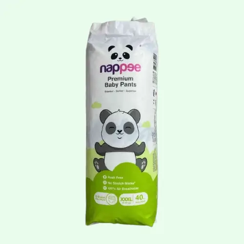 Photo 1 of 2 - ECOBABI - XXXL Size (Pack of 40) Premium Cotton Disposable Diapers (PANT TYPE) - 18 to 35 Kgs  | ECOBABI® Cotton Diapers for New Borns