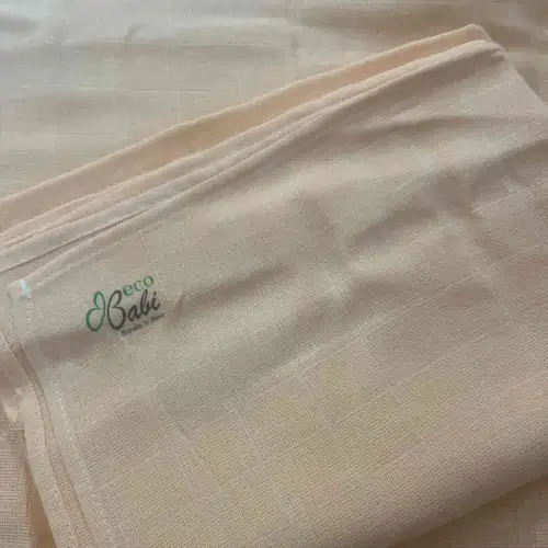 Photo 1 of 1 - ECOBABI - COTTON BABY BATH TOWELS (36.5 inches * 28.5 inches) - ORANGE | ECOBABI® Cotton Diapers for New Borns
